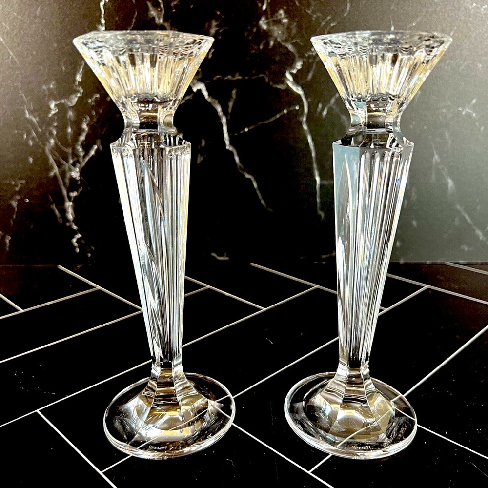 Waterford Marquis Festivale Candlestick Pair